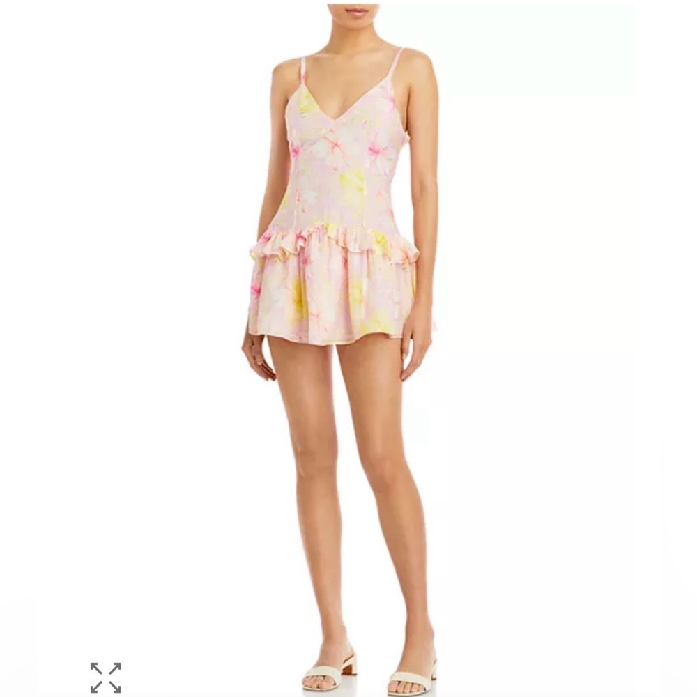 LoveShackFancy Fabienne Cotton-Silk Mini Dress - size 6 - Picture 2 of 10
